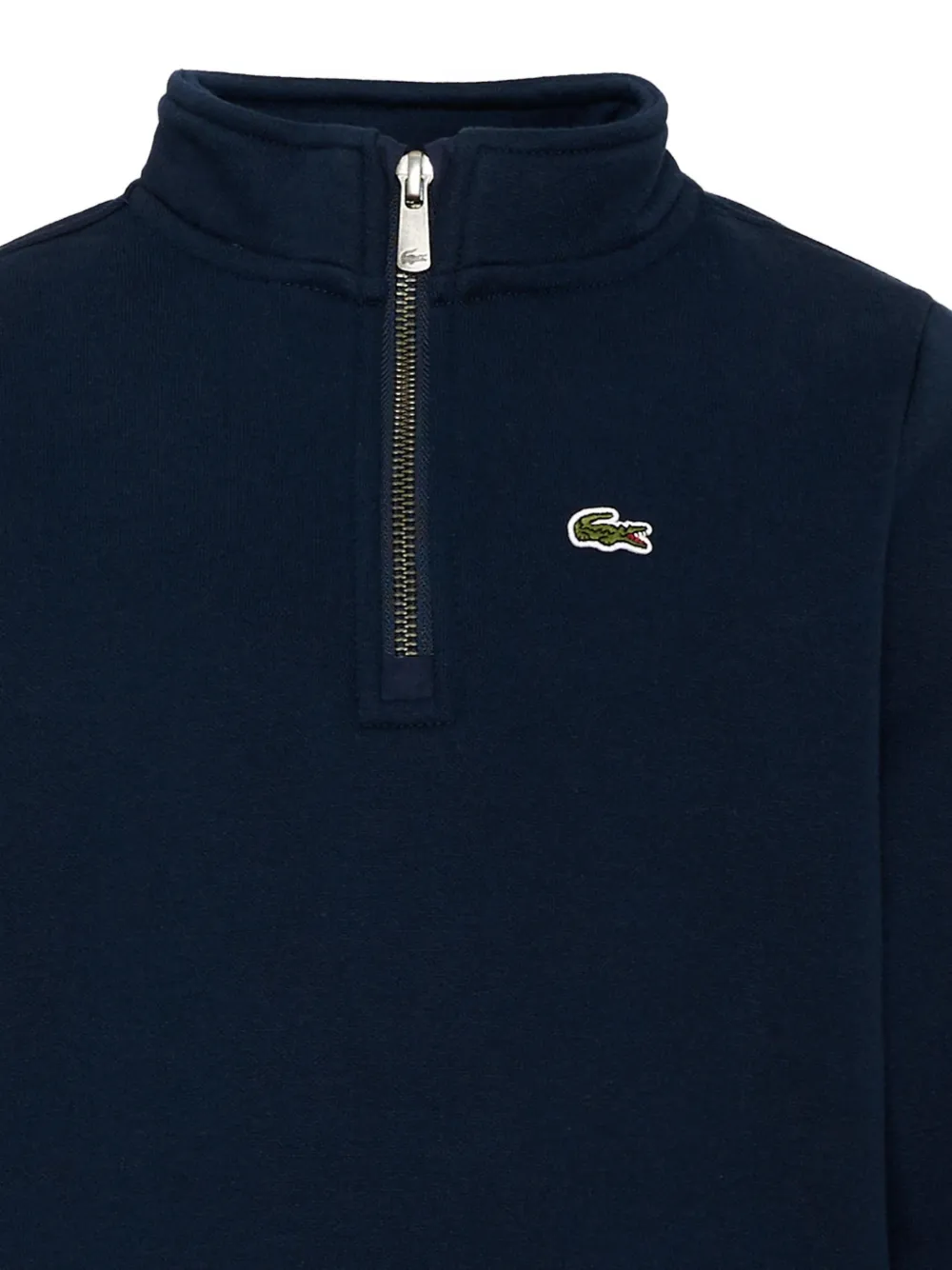 Lacoste Kids quarter-zip sweatshirt Blauw