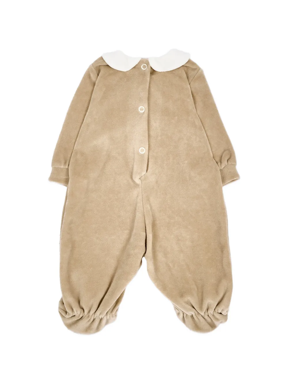 Le Boo Beebè teddy-embroidered pajamas Beige