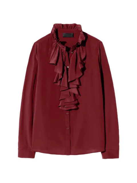 Nili Lotan Lily ruffled silk blouse