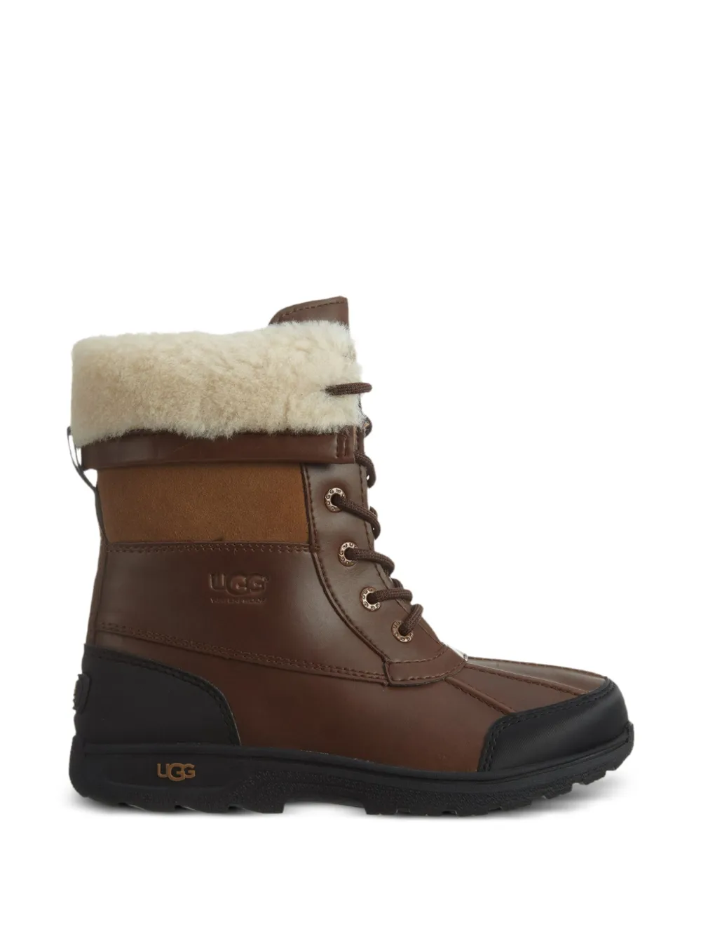 UGG Kids Butte II shearling-cuff boots Bruin