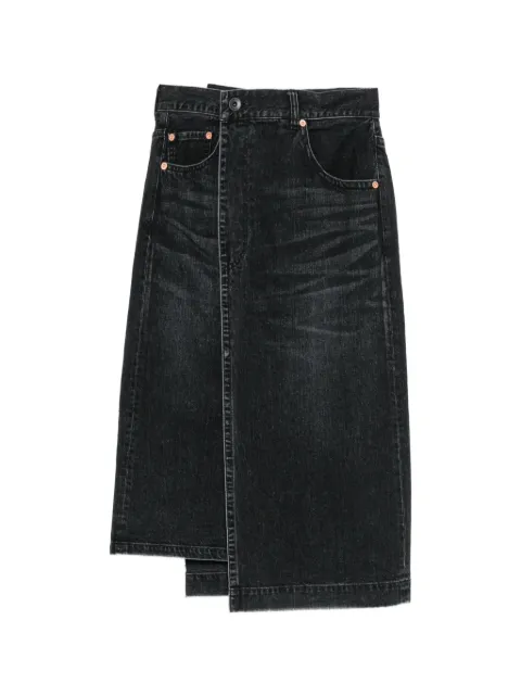 sacai Asymmetrischer Midirock