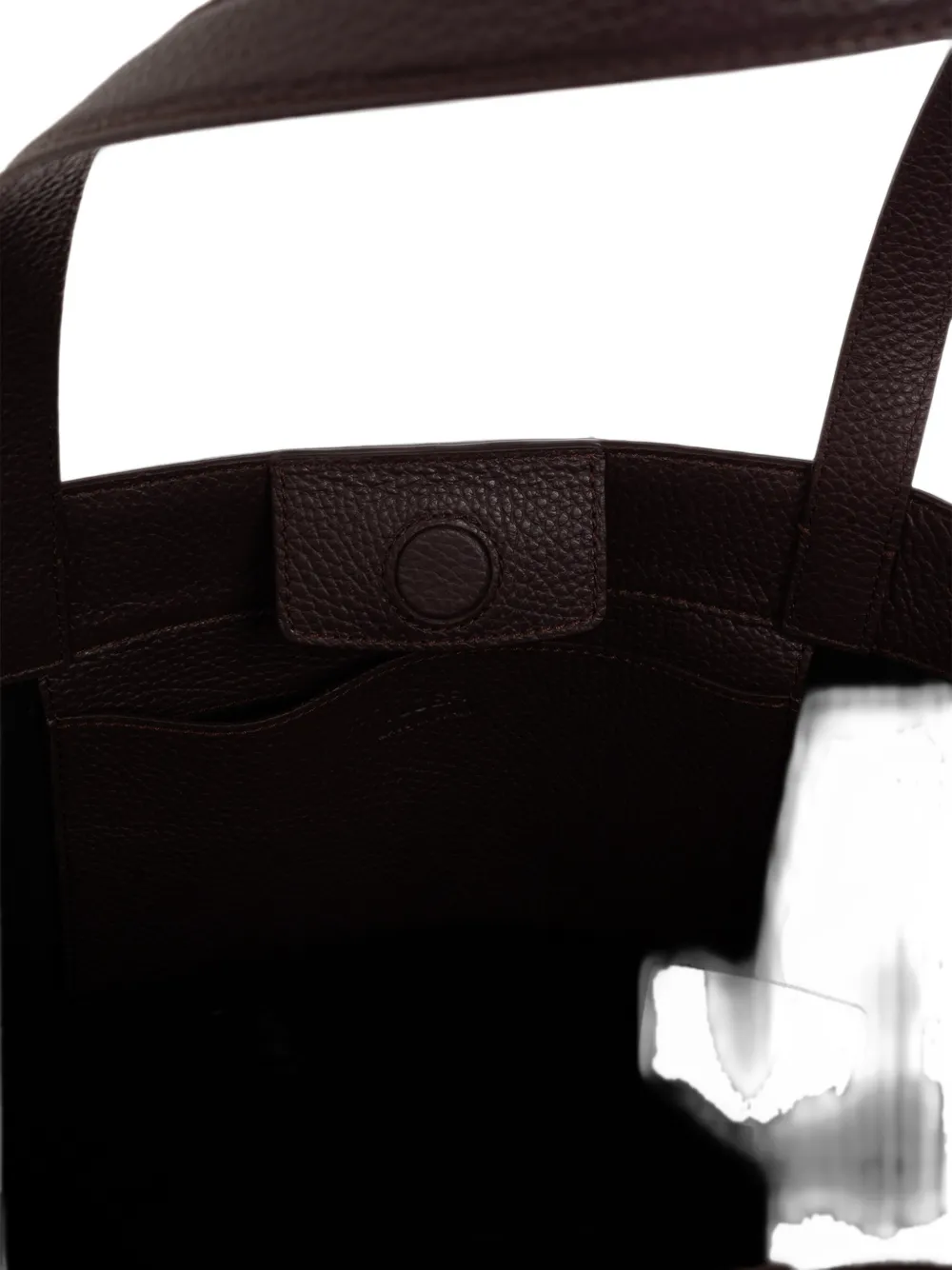 Yuzefi Gyoza pebbled leather tote bag Paars