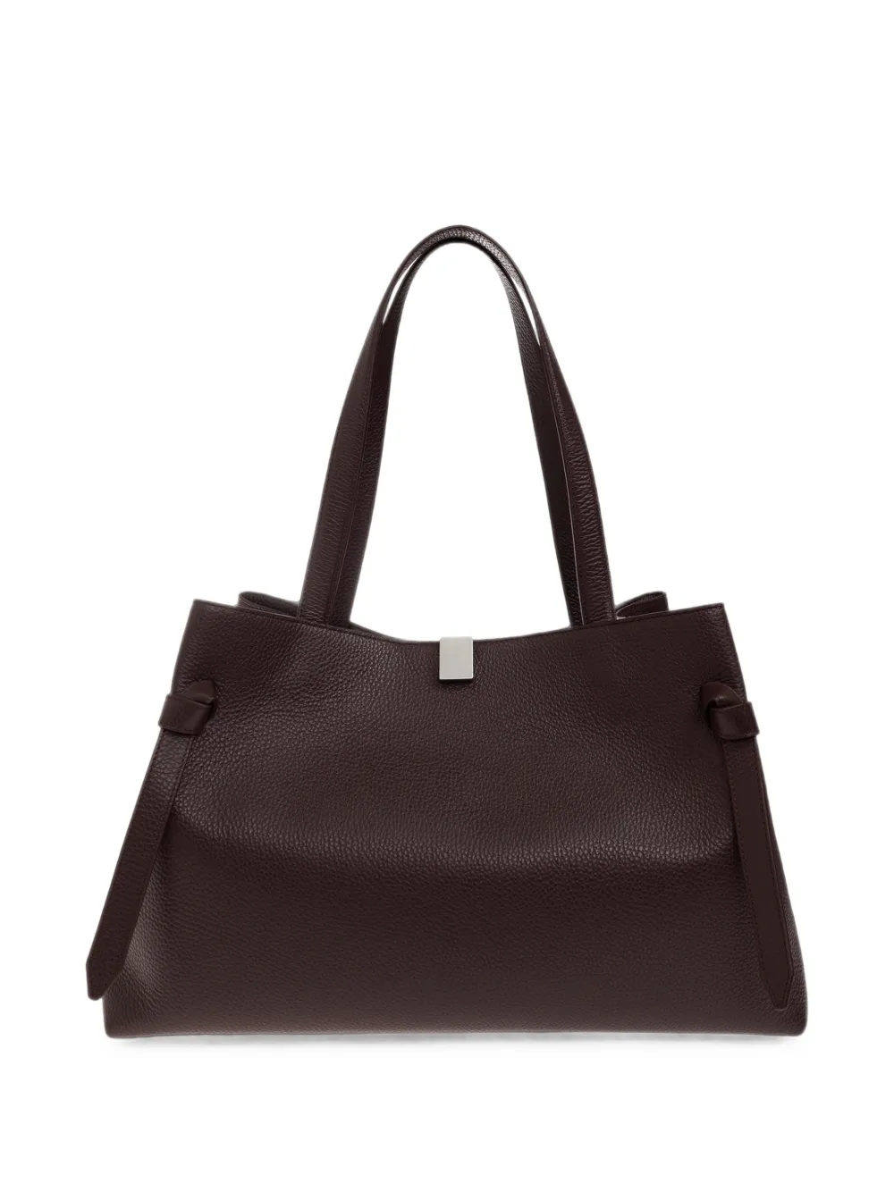Yuzefi Gyoza pebbled leather tote bag Paars