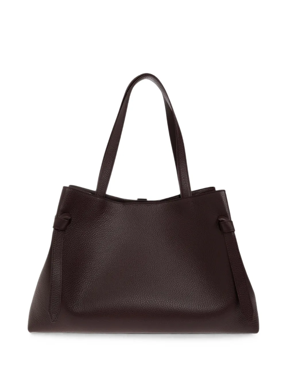 Yuzefi Gyoza pebbled leather tote bag Paars
