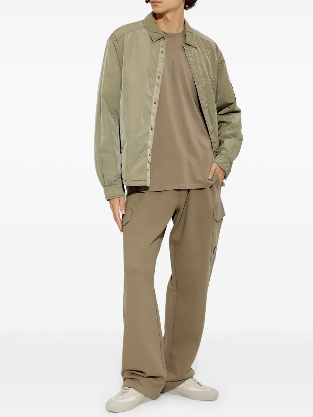 C.P. Company T-shirt met logoprint Beige