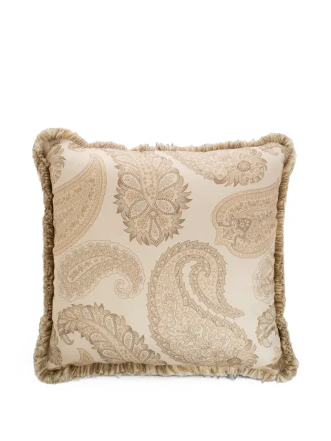 ETRO HOME Paisley fringed cushion