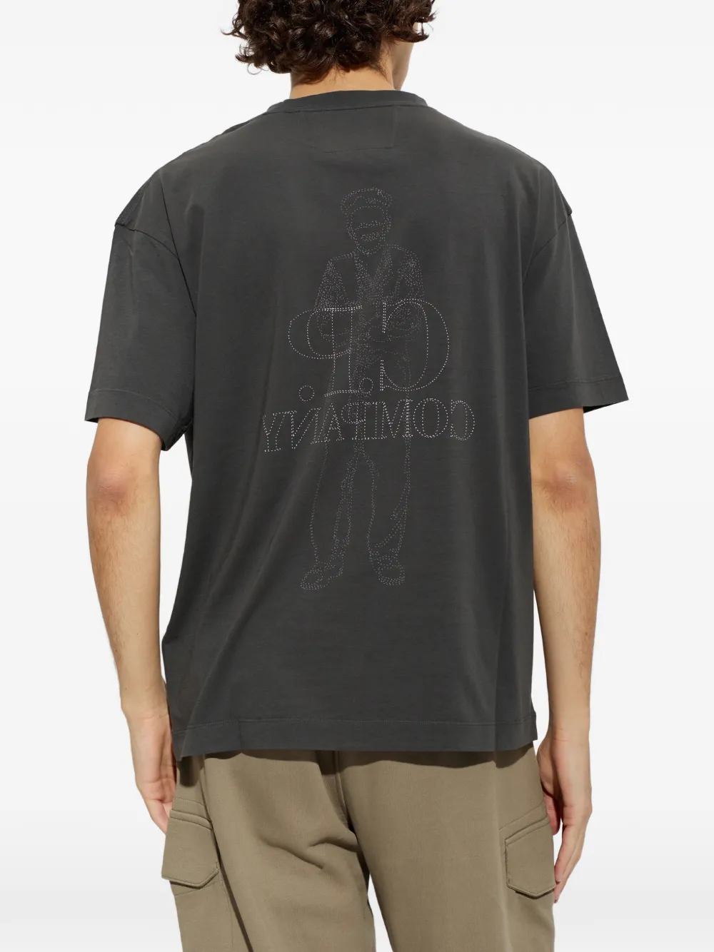 C.P. Company T-shirt met logoprint Grijs