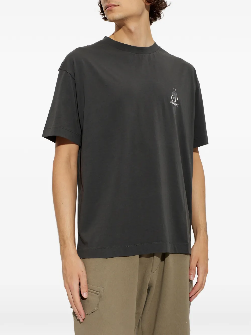 C.P. Company T-shirt met logoprint Grijs