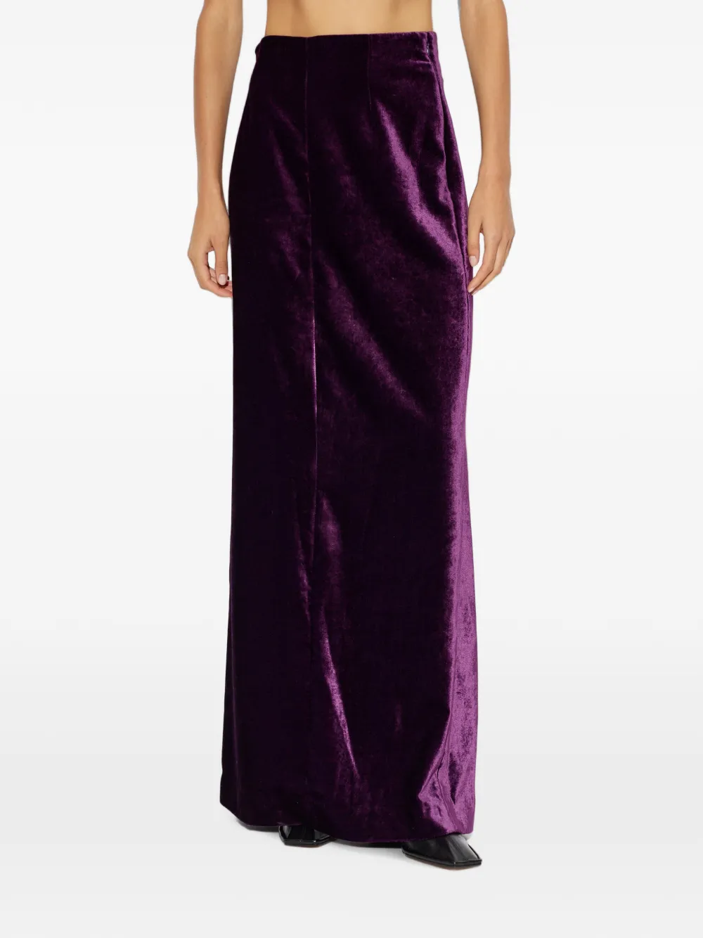 Maison Margiela velvet maxi skirt - Viola
