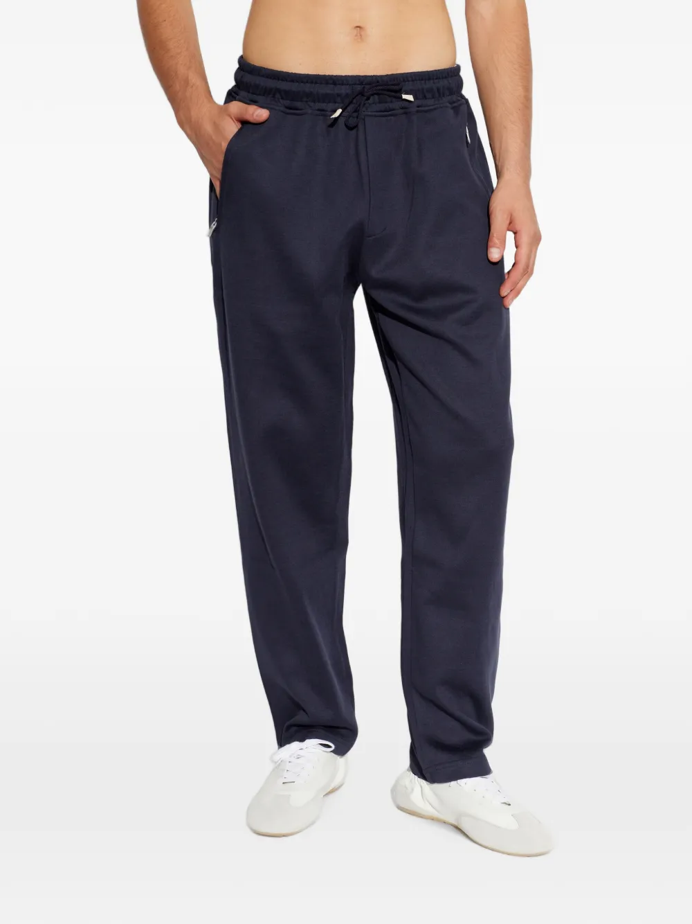 Eleventy Straight broek met trekkoord Blauw