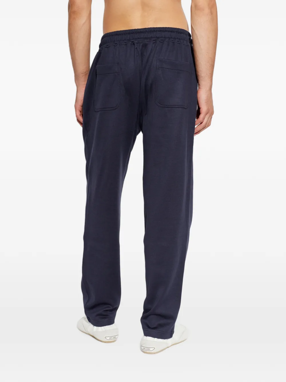 Eleventy Straight broek met trekkoord Blauw