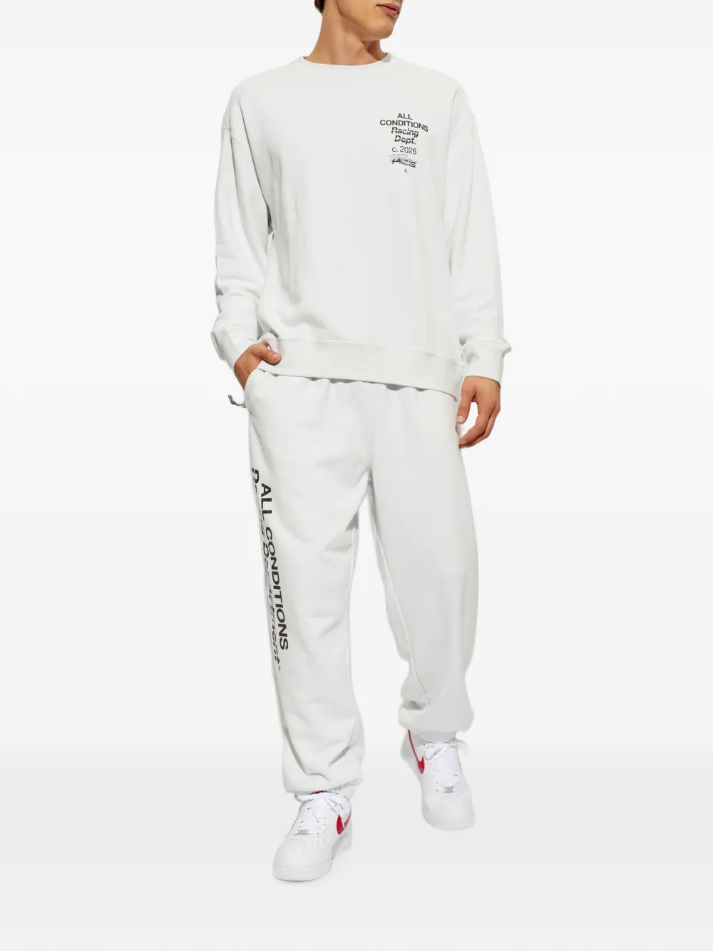 Nike ACG Tuff Fleece sweater met logoprint Wit