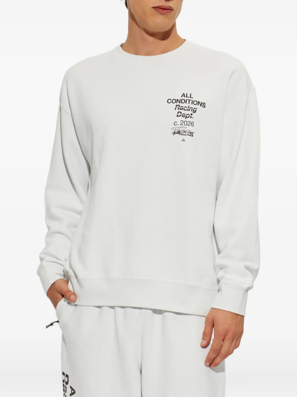 Nike ACG Tuff Fleece sweater met logoprint Wit