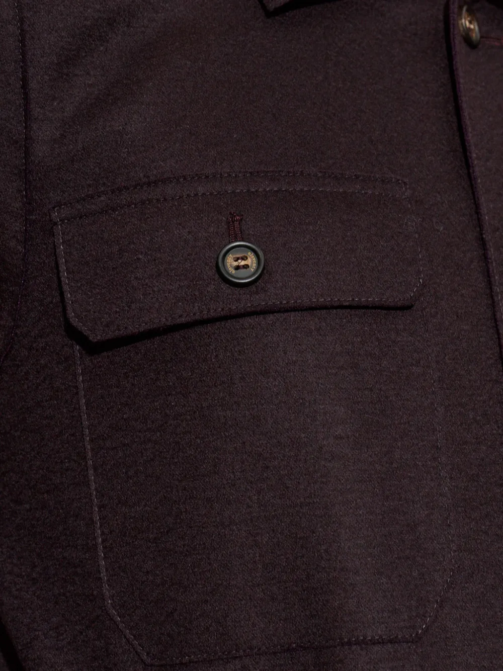 Eleventy Overhemd met zakdetail Bruin