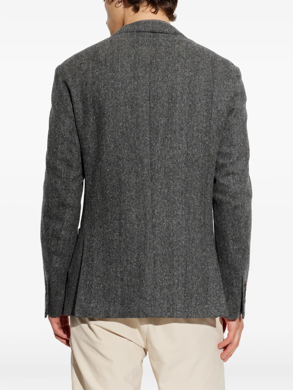 Eleventy herringbone-pattern blazer Grijs