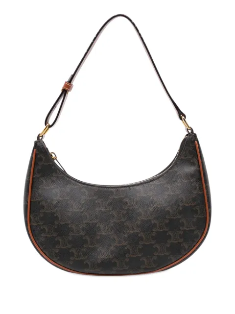 Celine Pre-Owned 2022 Medium Triomphe Coated Canvas Ava shoulder bag