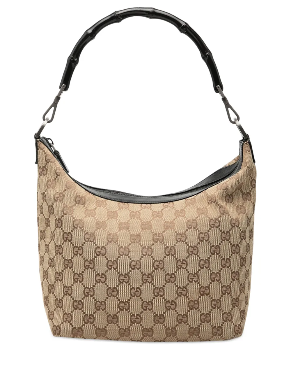 Gucci Pre-Owned Borsa a spalla GG in tela e bambù 2000-2015 - Toni neutri