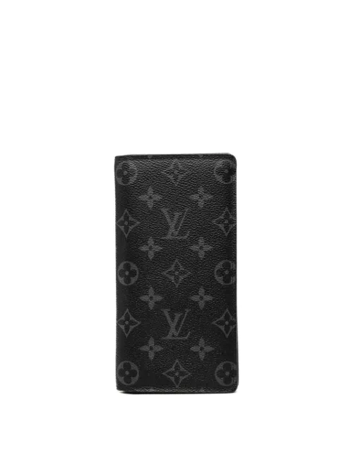 Louis Vuitton Pre-Owned 2021-2026 Monogram Eclipse Brazza Wallet long wallets