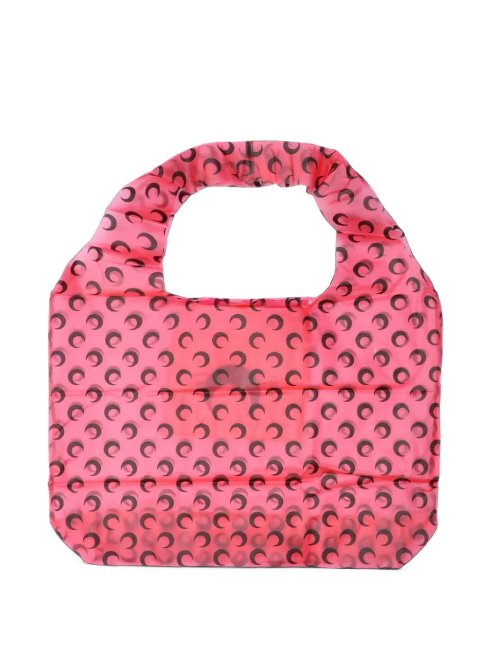 Marine Serre see-through moon shopping bag Roze