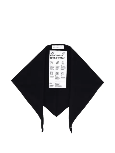 extreme cashmere triangular cashmere-blend scarf