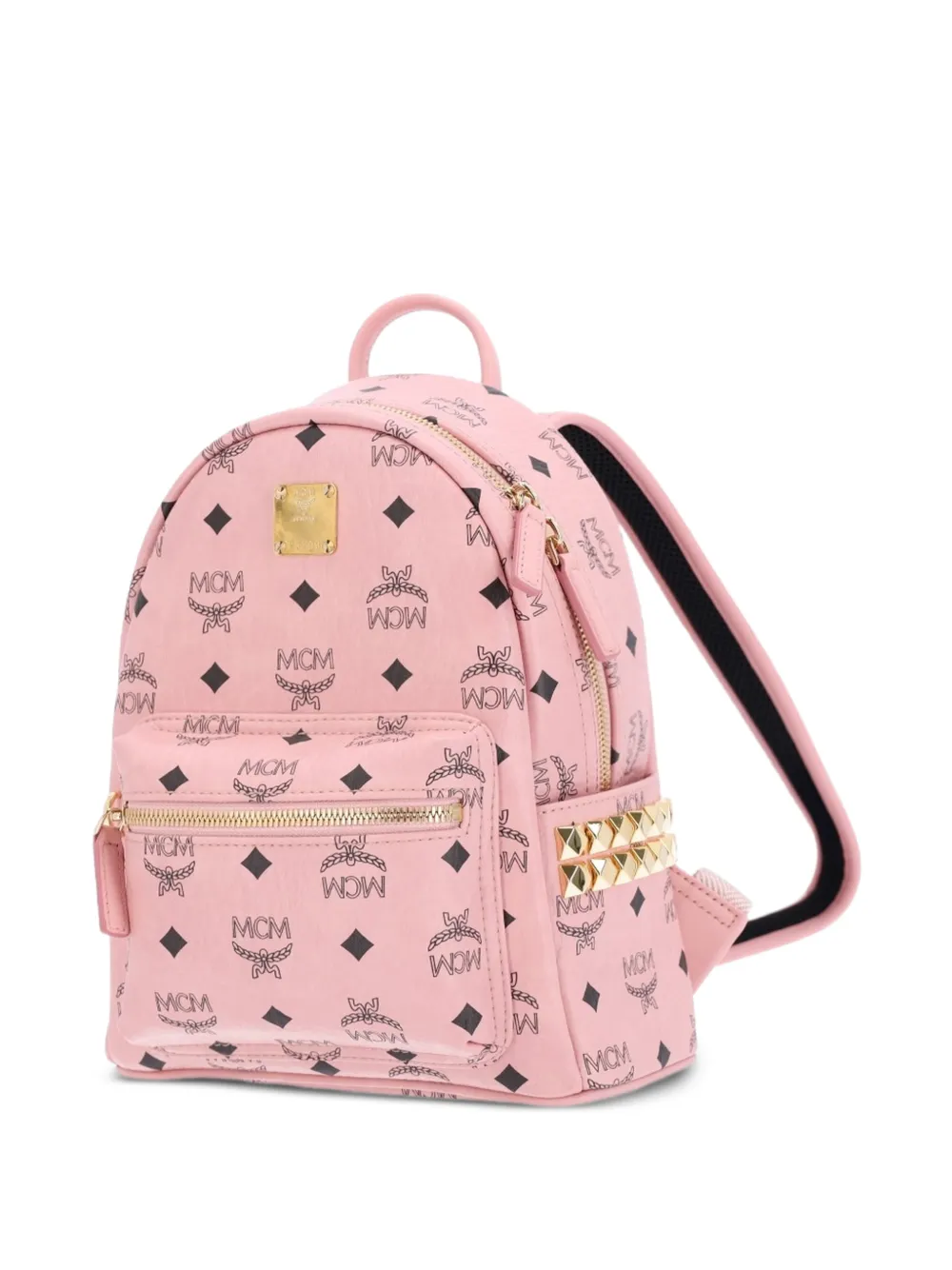 MCM Stark rugzak met studs Roze