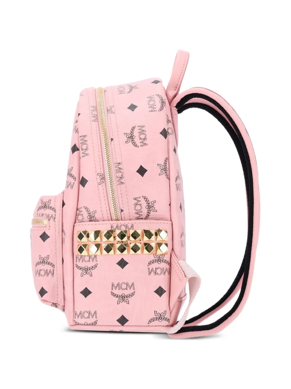 MCM Stark rugzak met studs Roze