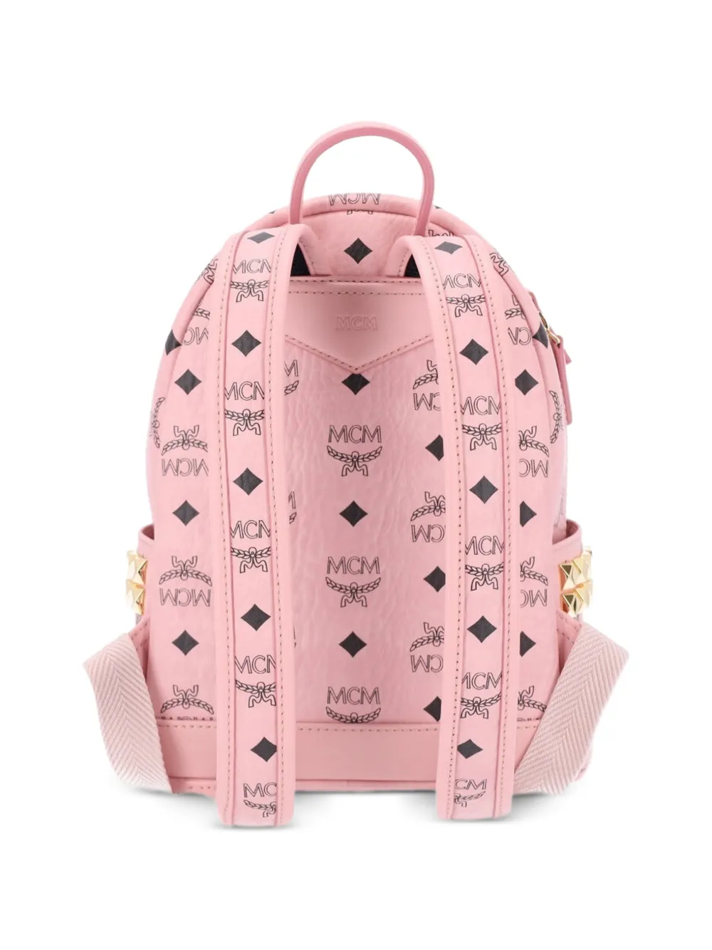 MCM Stark rugzak met studs Roze