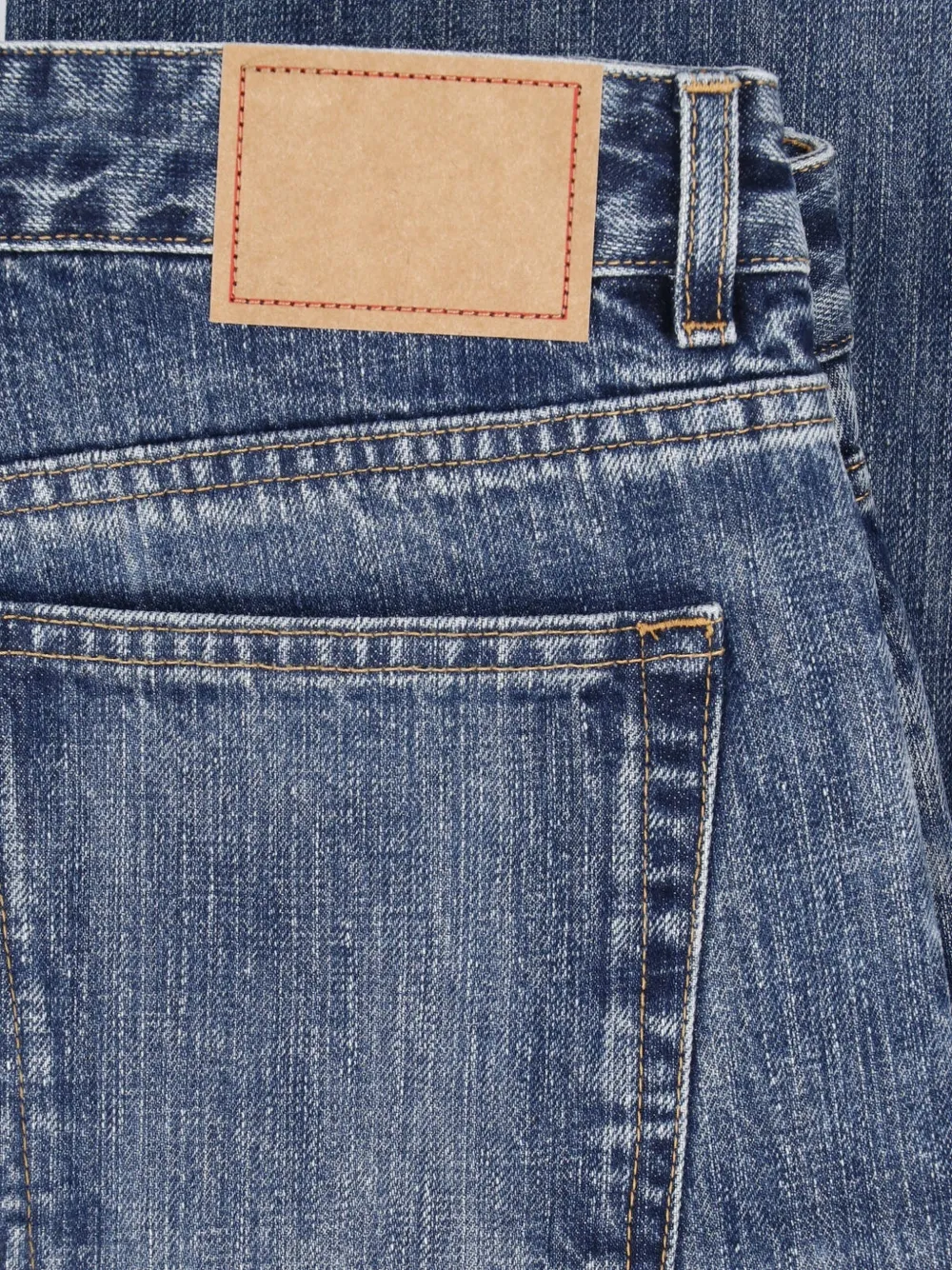 Jeanerica Kyoto Droit straight jeans met vervaagd effect Blauw