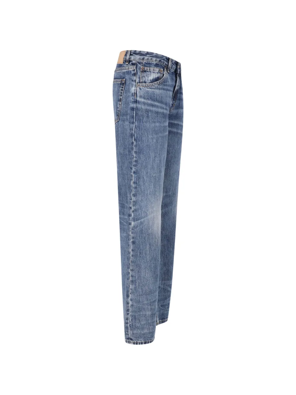 Jeanerica Kyoto Droit straight jeans met vervaagd effect Blauw