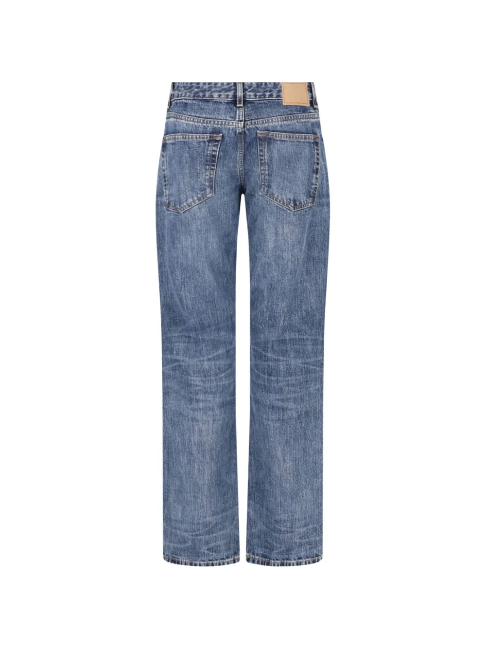 Jeanerica Kyoto Droit straight jeans met vervaagd effect Blauw