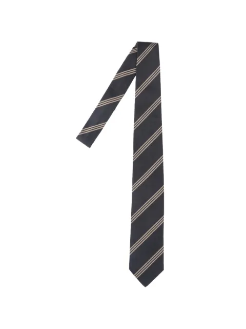 Lardini diagonal-stripe silk tie
