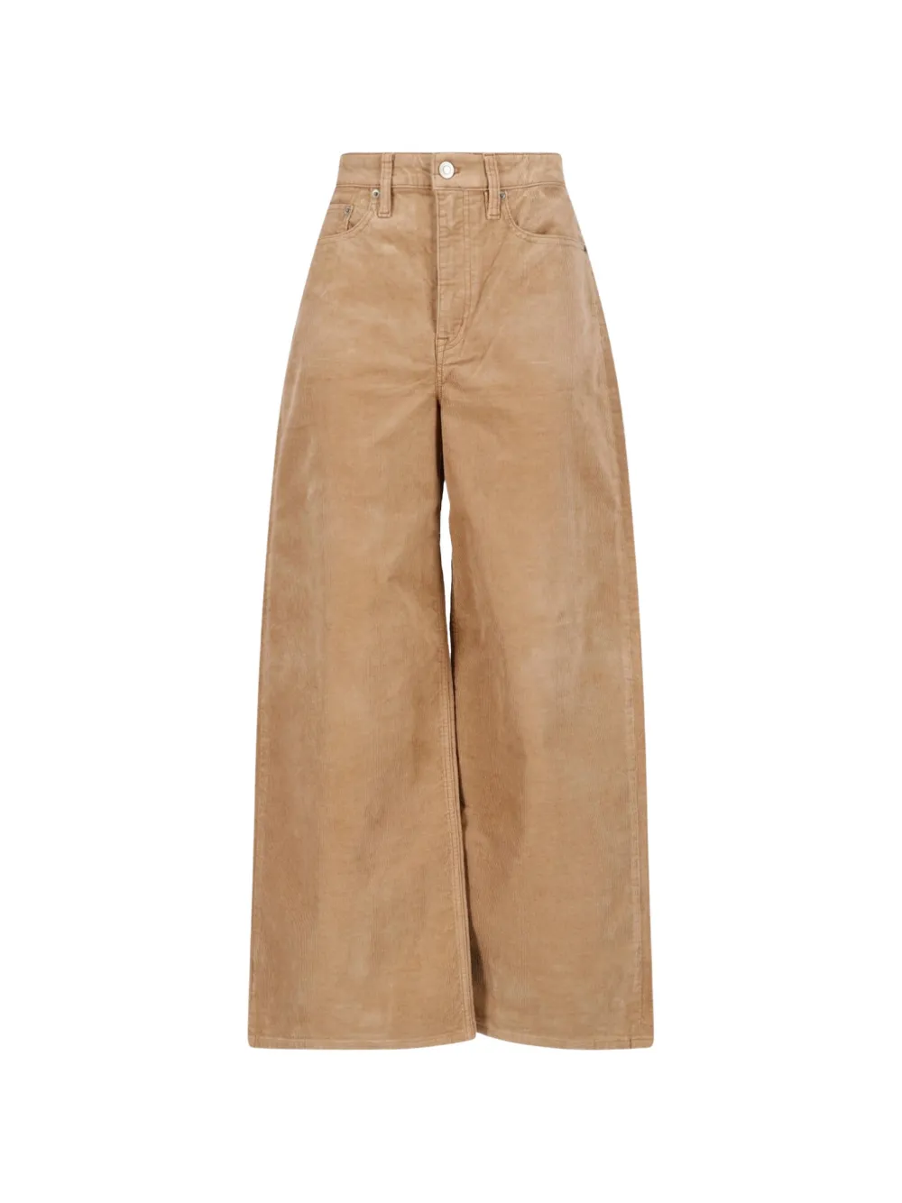Lauren Ralph Lauren Ribfluwelen broek met wijde pijpen Bruin