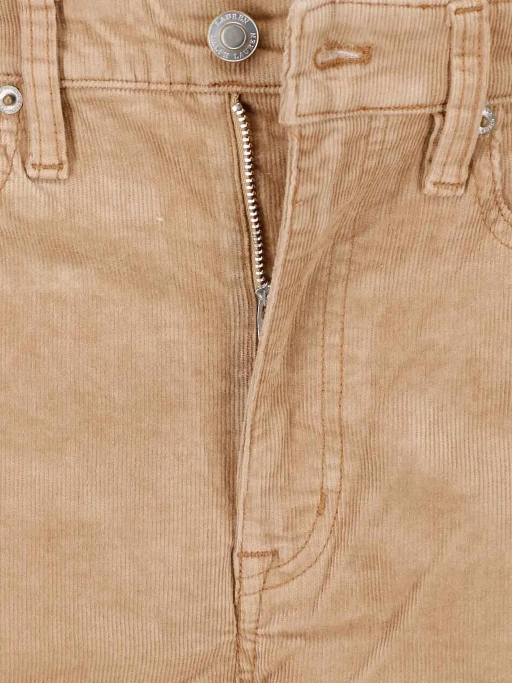 Lauren Ralph Lauren Ribfluwelen broek met wijde pijpen Bruin