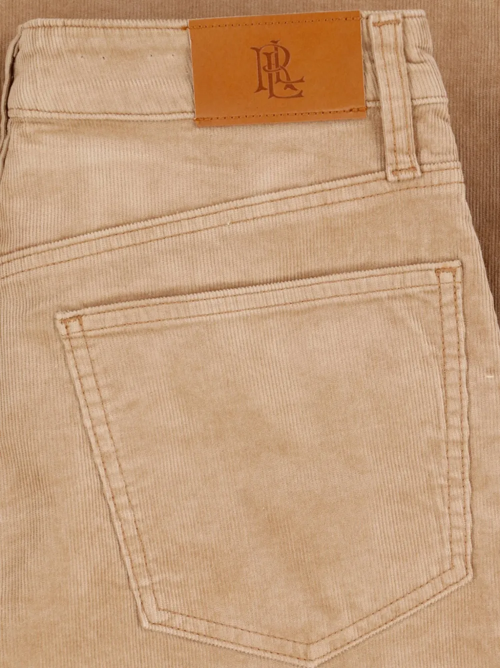 Lauren Ralph Lauren Ribfluwelen broek met wijde pijpen Bruin
