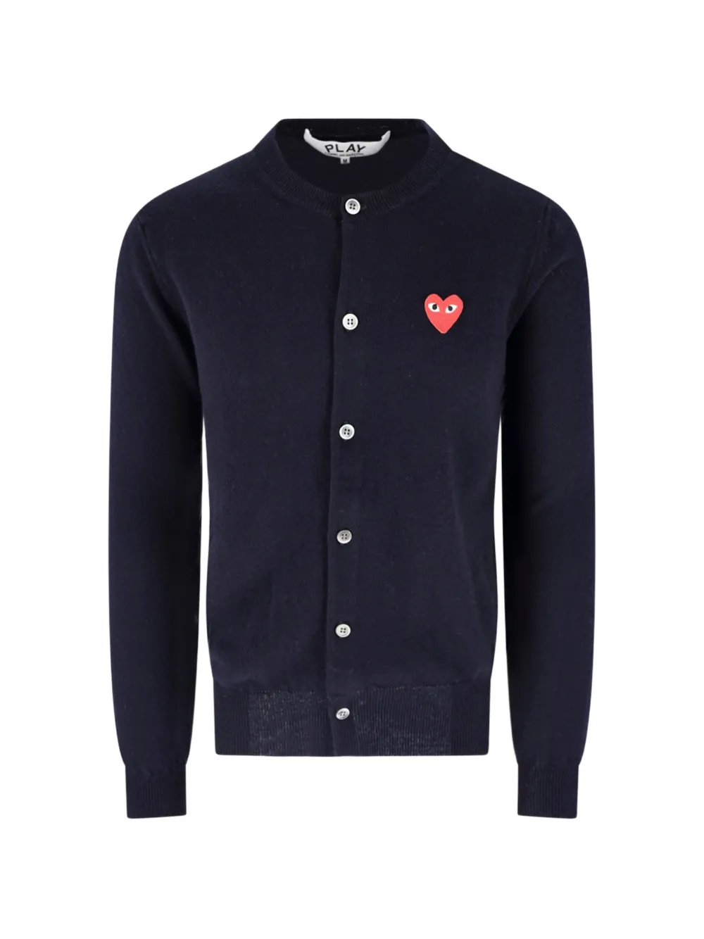 Comme Des Garçons Play Heart patch wool cardigan