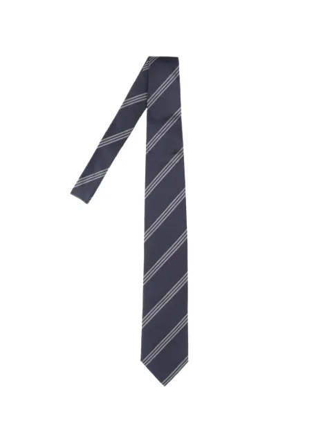 Lardini striped silk tie
