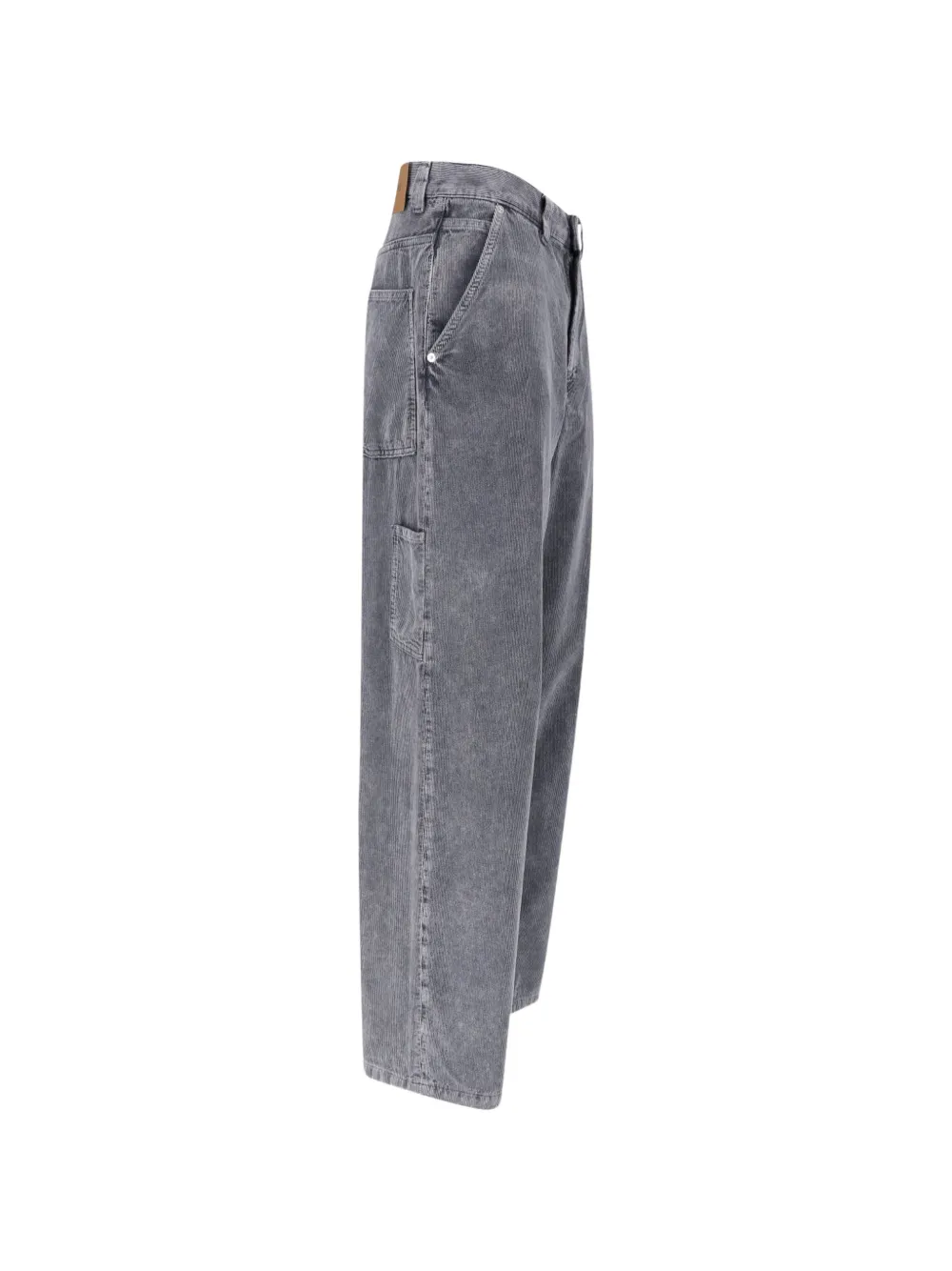 Haikure Sibilla Pier fluwelen straight broek met hamerlus Grijs