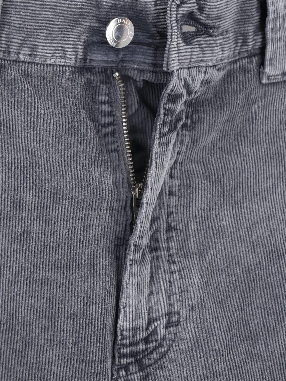 Haikure Sibilla Pier fluwelen straight broek met hamerlus Grijs