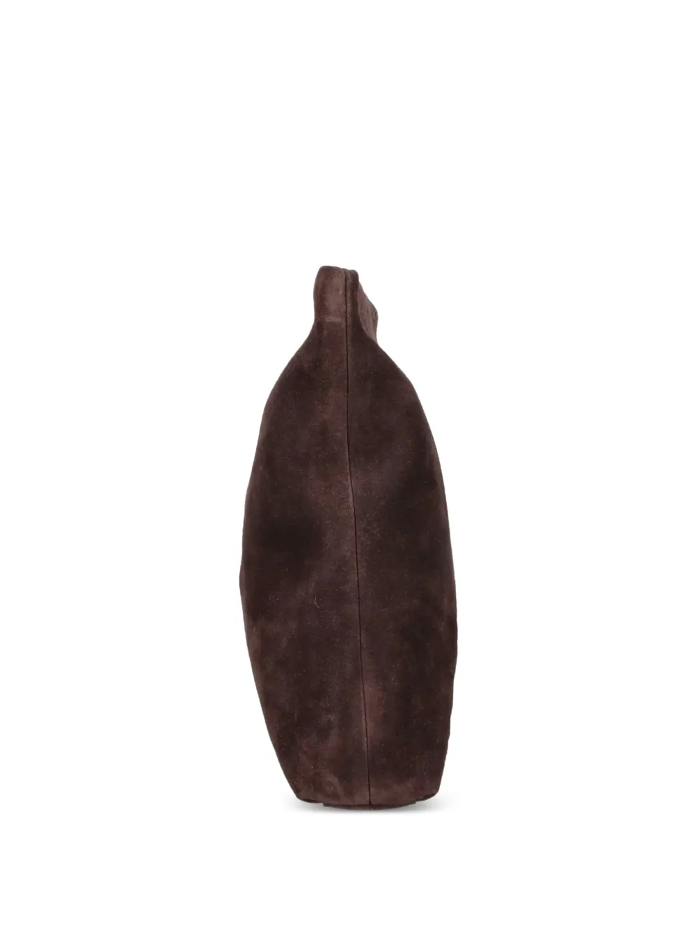 Nili Lotan Suede Clutch Bag in Brown, view 4