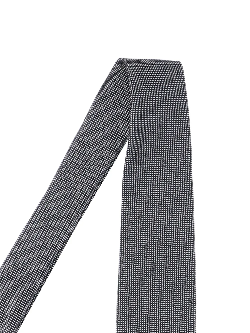 Lardini Wollen stropdas met micro-patroon Grijs