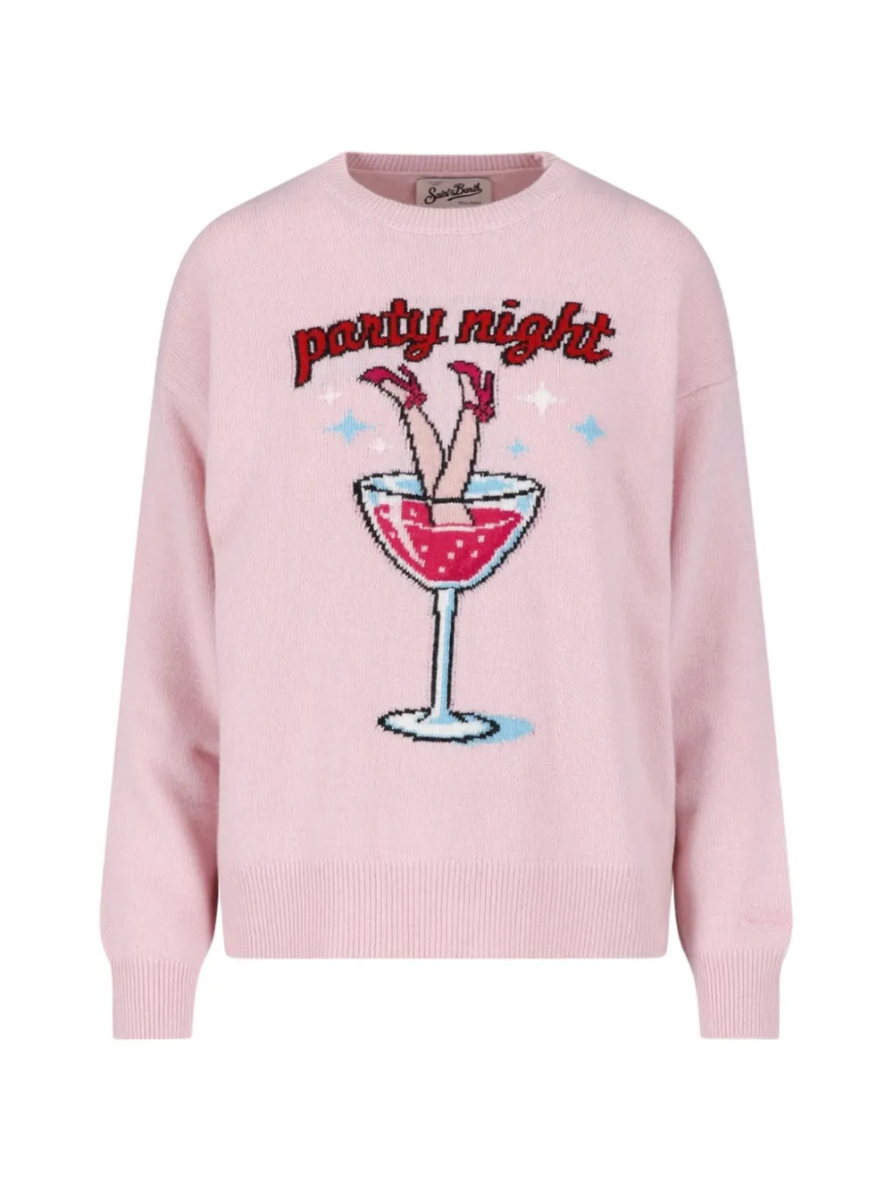 MC2 Saint Barth intarsia-knit sweater Roze