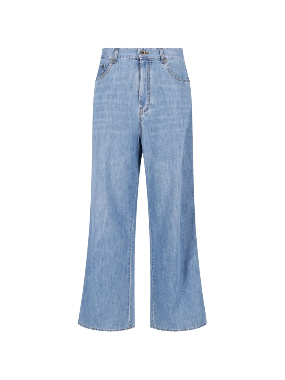 Miu Miu Chambray pants - Blu