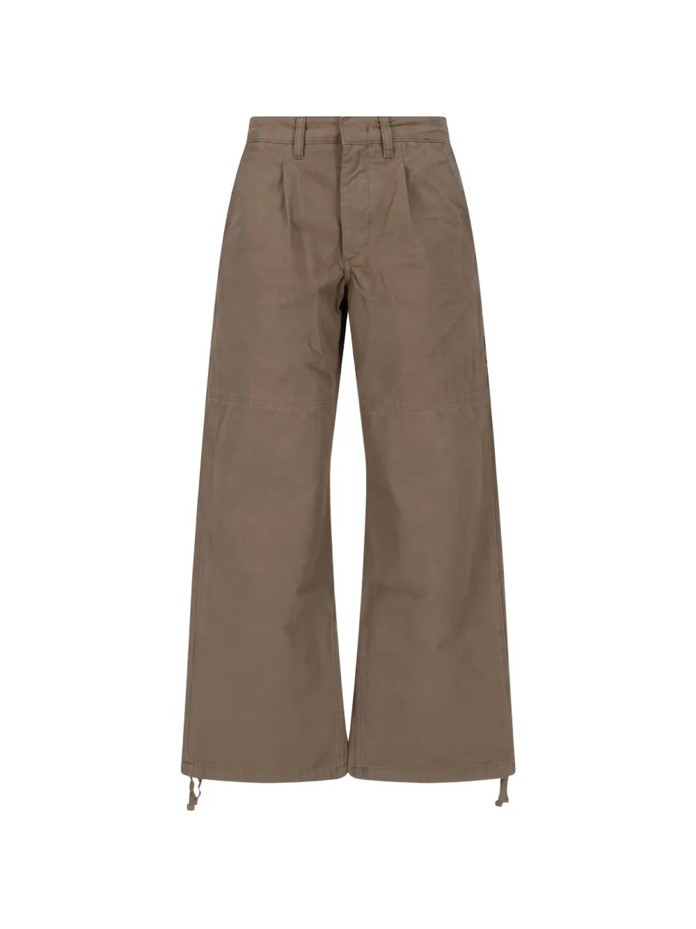 Jeanerica pleated drawstring jeans - Marrone