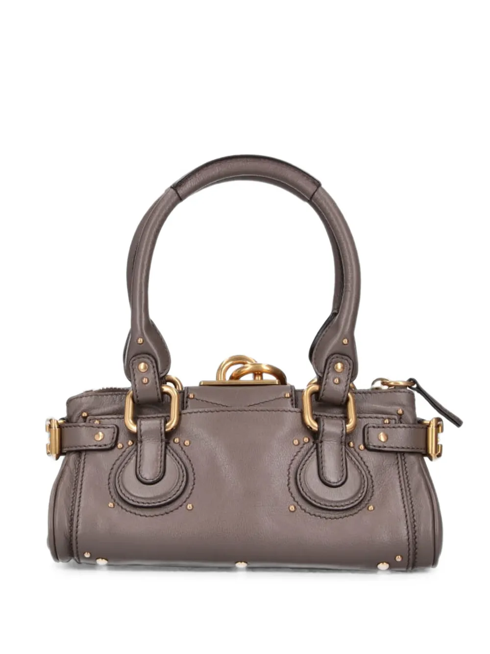 Chloé small Paddington leather shoulder bag - Grigio