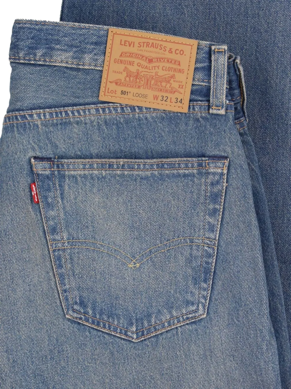Levi's 501 Loose Jeans Blauw
