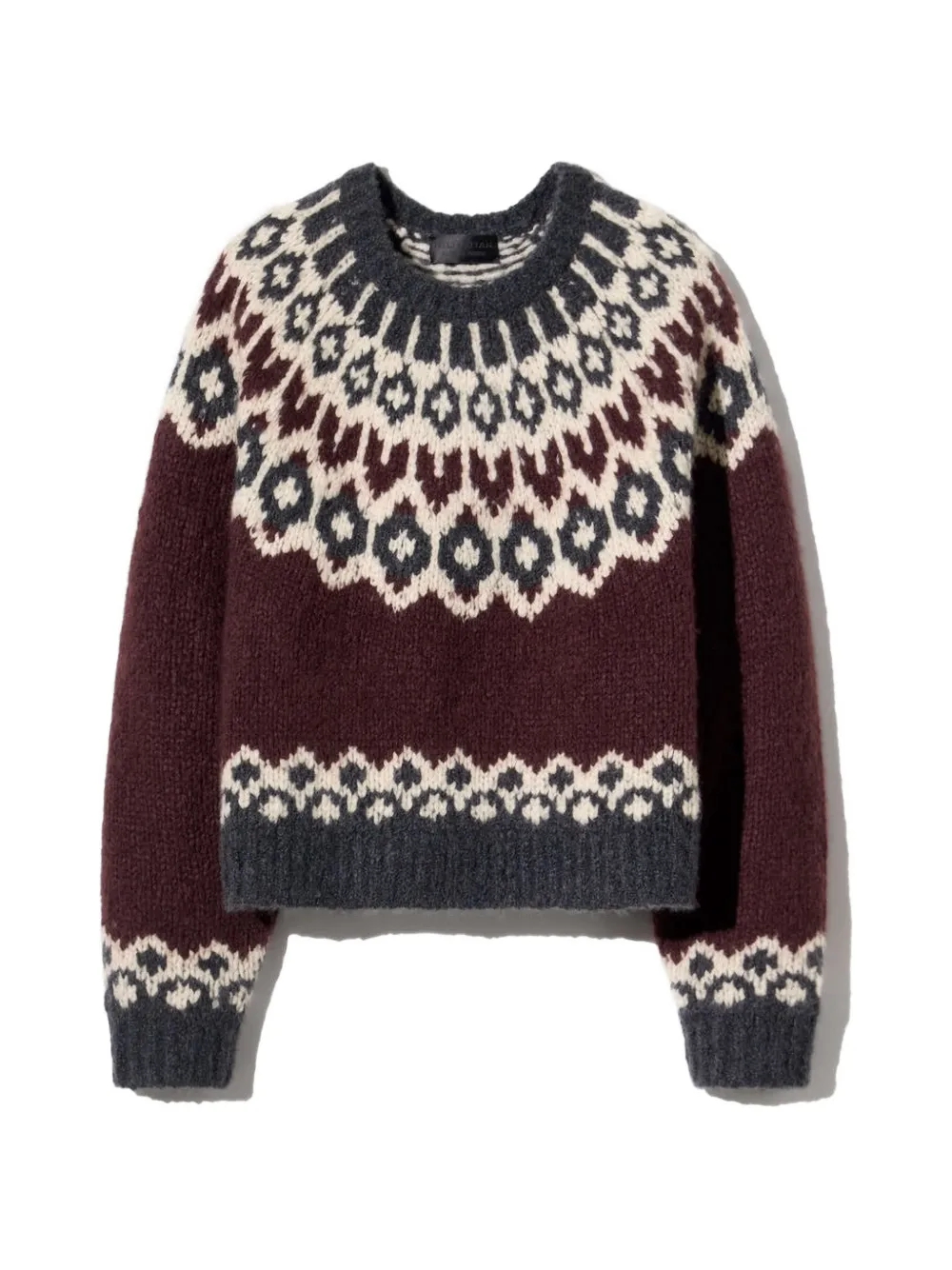 Nili Lotan Isaline Fair Isle cashmere sweater - Red