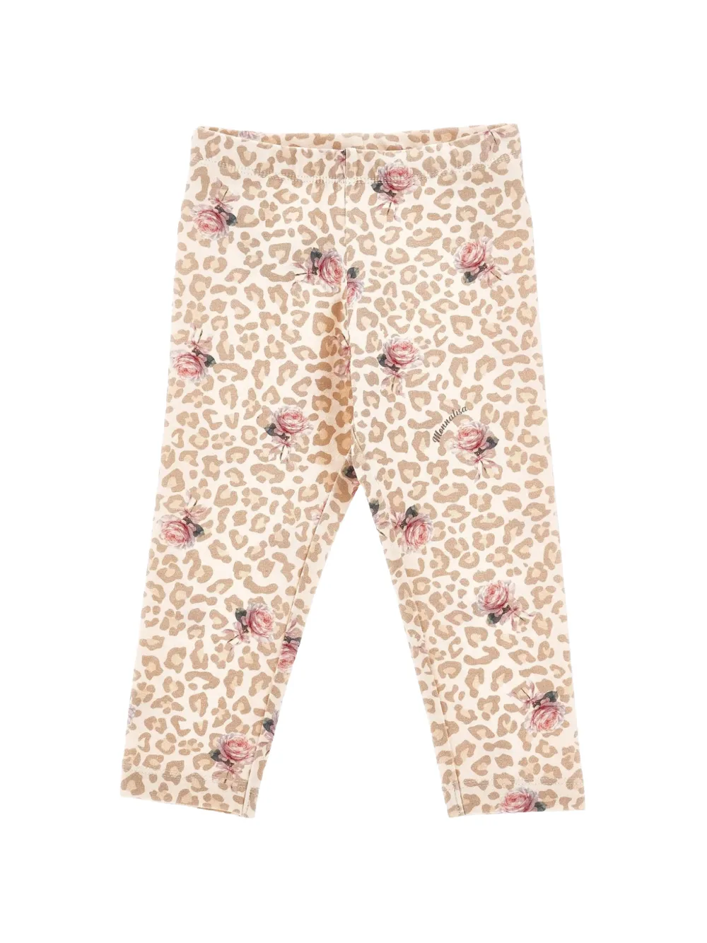 Monnalisa Broeken set met luipaardprint Wit