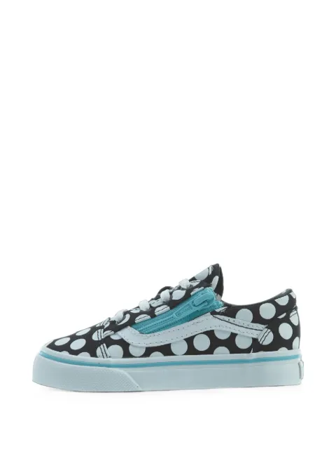 Vans Kids Old Skool Zip polka-dot sneakers