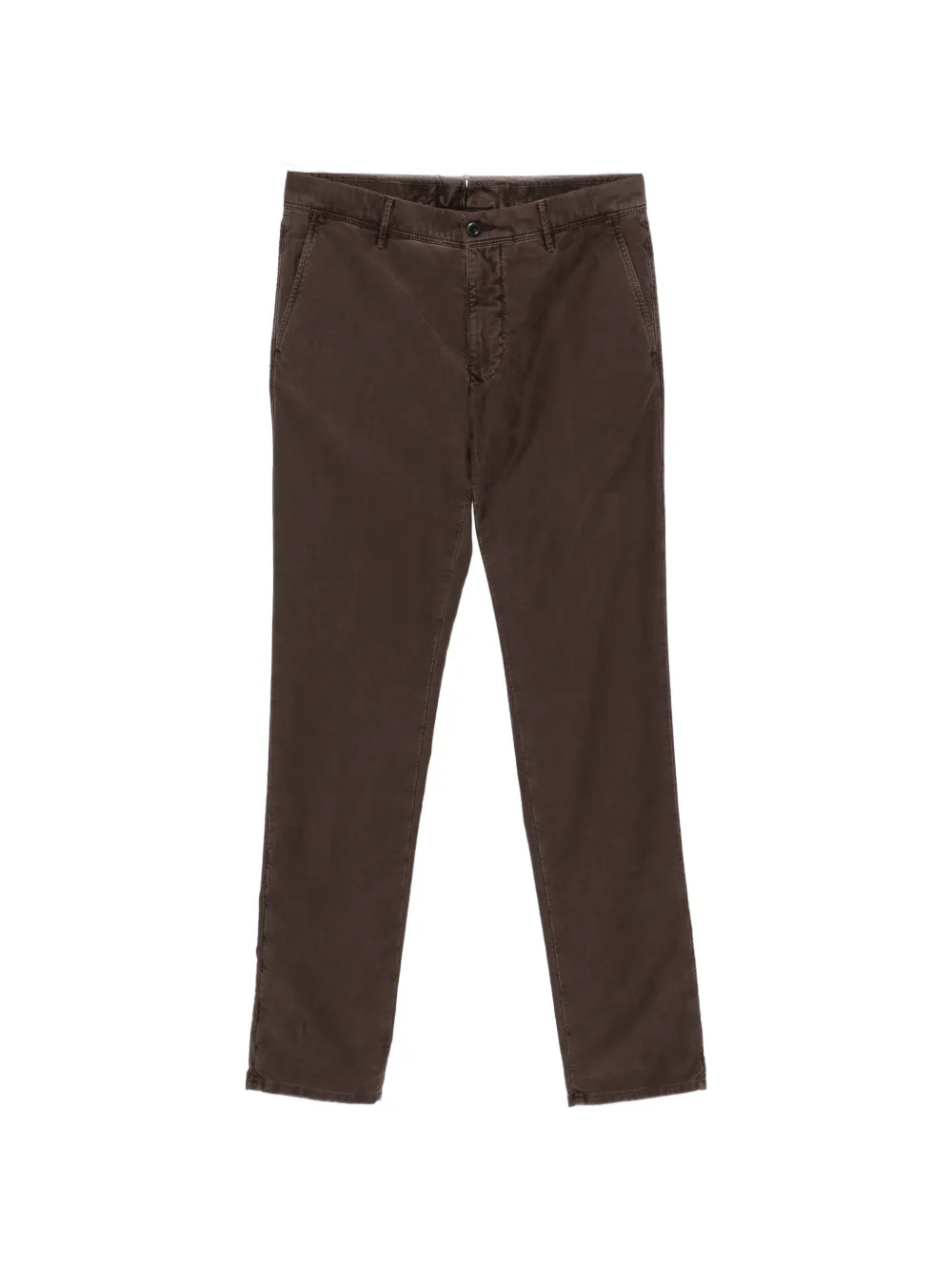 Incotex button-fastening chinos - Marrone