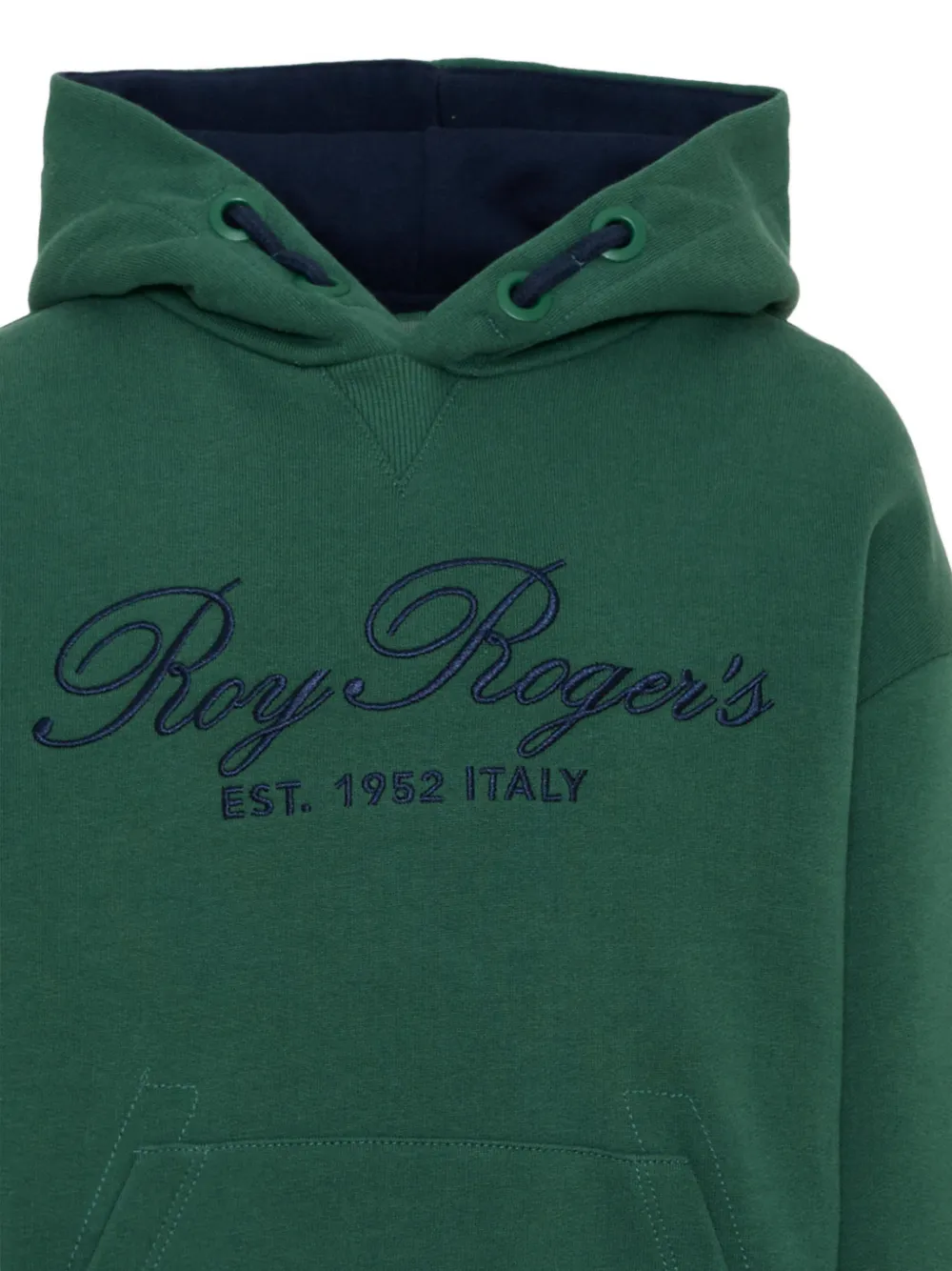 Roy Rogers Kids logo-embroidered hoodie Groen